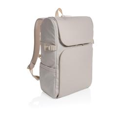 Vue Sac weekend en rPET AWARE™ Pascal de couleur beige| Krokrodeal