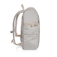 Vue Sac weekend en rPET AWARE™ Pascal de couleur beige| Krokrodeal