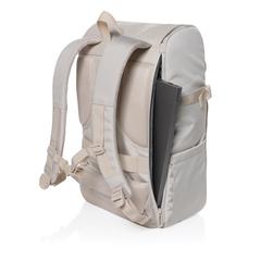 Vue Sac weekend en rPET AWARE™ Pascal de couleur beige| Krokrodeal
