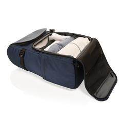 Vue Sac weekend en rPET AWARE™ Pascal de couleur bleu| Krokrodeal