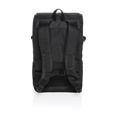 Vue Sac weekend en rPET AWARE™ Pascal de couleur noir| Krokrodeal