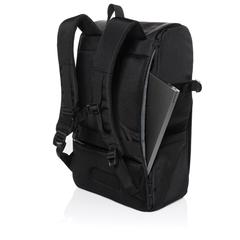 Vue Sac weekend en rPET AWARE™ Pascal de couleur noir| Krokrodeal
