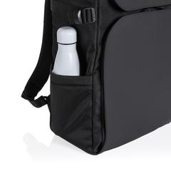 Vue Sac weekend en rPET AWARE™ Pascal de couleur noir| Krokrodeal