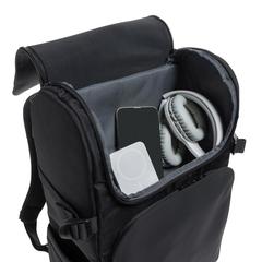 Vue Sac weekend en rPET AWARE™ Pascal de couleur noir| Krokrodeal