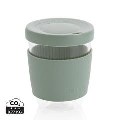 Vue Verre 360ml avec couvercle et manchon en silicone Ukiyo de couleur vert| Krokrodeal