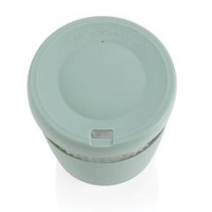 Vue Verre 360ml avec couvercle et manchon en silicone Ukiyo de couleur vert| Krokrodeal