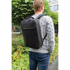 Vue Sac à dos 100% RPET pour ordinateur 15,6" Soho de couleur noir| Krokrodeal