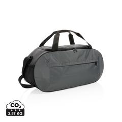 Vue Sac de sport moderne en rPET Impact AWARE™ de couleur gris| Krokrodeal