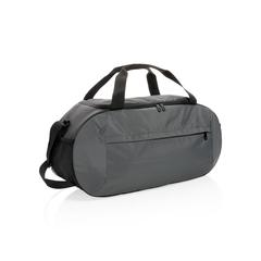 Vue Sac de sport moderne en rPET Impact AWARE™ de couleur gris| Krokrodeal