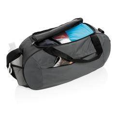 Vue Sac de sport moderne en rPET Impact AWARE™ de couleur gris| Krokrodeal