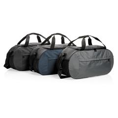 Vue Sac de sport moderne en rPET Impact AWARE™ de couleur gris| Krokrodeal