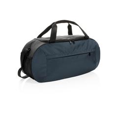 Vue Sac de sport moderne en rPET Impact AWARE™ de couleur bleu| Krokrodeal