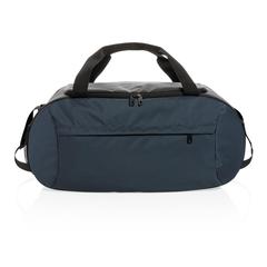 Vue Sac de sport moderne en rPET Impact AWARE™ de couleur bleu| Krokrodeal