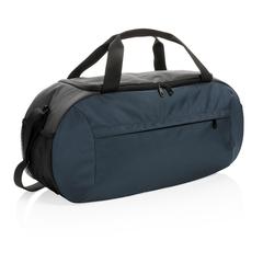 Vue Sac de sport moderne en rPET Impact AWARE™ de couleur bleu| Krokrodeal