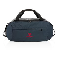 Vue Sac de sport moderne en rPET Impact AWARE™ de couleur bleu| Krokrodeal