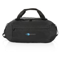 Vue Sac de sport moderne en rPET Impact AWARE™ de couleur noir| Krokrodeal
