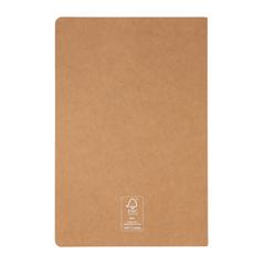 Vue Carnet A5 à couverture souple de couleur marron| Krokrodeal