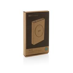 Vue Powerbank 5000 mAh et 5W en aluminium recyclé RCS Terra de couleur gris| Krokrodeal