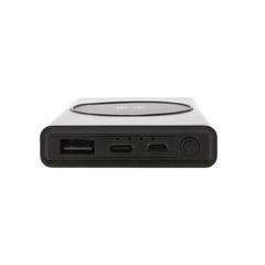 Vue Powerbank 5000 mAh et 5W en aluminium recyclé RCS Terra de couleur gris| Krokrodeal