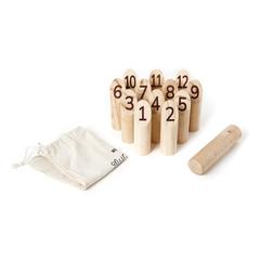 Vue VINGA Jeu de quilles scandinaves Muge de couleur marron| Krokrodeal