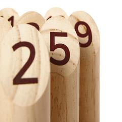 Vue VINGA Jeu de quilles scandinaves Muge de couleur marron| Krokrodeal