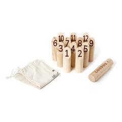 Vue VINGA Jeu de quilles scandinaves Muge de couleur marron| Krokrodeal