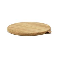 Vue VINGA Plateau de service rond Alcamo de couleur marron| Krokrodeal