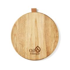 Vue VINGA Plateau de service rond Alcamo de couleur marron| Krokrodeal
