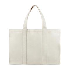 Vue VINGA Grand tote bag en toile recyclée AWARE™ Hilo de couleur blanc| Krokrodeal