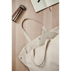Vue VINGA Grand tote bag en toile recyclée AWARE™ Hilo de couleur blanc| Krokrodeal
