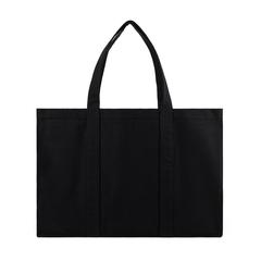 Vue VINGA Grand tote bag en toile recyclée AWARE™ Hilo de couleur noir| Krokrodeal