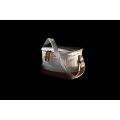 Vue Sac iso six canettes Impact AWARE™ en toile 16oz recyclé de couleur blanc| Krokrodeal