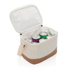 Vue Sac iso six canettes Impact AWARE™ en toile 16oz recyclé de couleur blanc| Krokrodeal