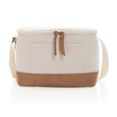 Vue Sac iso six canettes Impact AWARE™ en toile 16oz recyclé de couleur blanc| Krokrodeal