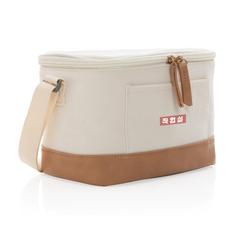 Vue Sac iso six canettes Impact AWARE™ en toile 16oz recyclé de couleur blanc| Krokrodeal