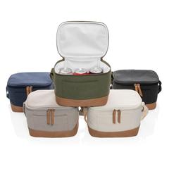 Vue Sac iso six canettes Impact AWARE™ en toile 16oz recyclé de couleur blanc| Krokrodeal