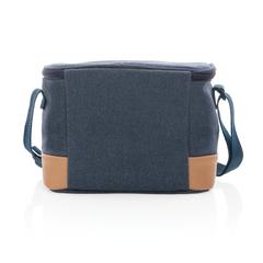 Vue Sac iso six canettes Impact AWARE™ en toile 16oz recyclé de couleur bleu| Krokrodeal