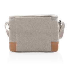 Vue Sac iso six canettes Impact AWARE™ en toile 16oz recyclé de couleur gris| Krokrodeal