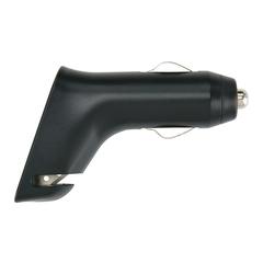 Vue Double chargeur allume-cigare avec coupe-ceinture et marteau de couleur gris| Krokrodeal