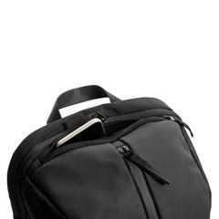 Vue Sac à dos travail/gym Swiss Peak en rPET AWARE™ de couleur noir| Krokrodeal