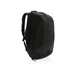 Vue Sac à dos travail/gym Swiss Peak en rPET AWARE™ de couleur noir| Krokrodeal