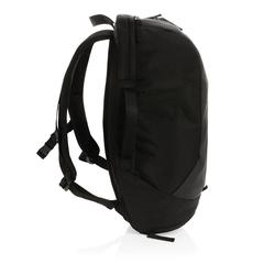 Vue Sac à dos travail/gym Swiss Peak en rPET AWARE™ de couleur noir| Krokrodeal