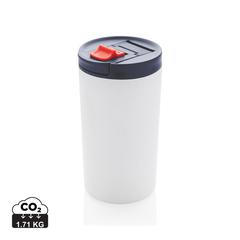 Vue Mug étanche à double paroi et verrouillable de couleur blanc| Krokrodeal