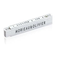 Vue Mètre pliable de couleur blanc| Krokrodeal