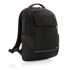 Vue Sac à dos ordinateur 15.6" Swiss Peak Brooke en rPET AWARE™ de couleur noir| Krokrodeal