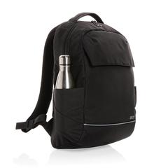 Vue Sac à dos ordinateur 15.6" Swiss Peak Brooke en rPET AWARE™ de couleur noir| Krokrodeal