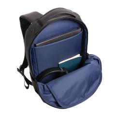 Vue Sac à dos ordinateur 15.6" Swiss Peak Brooke en rPET AWARE™ de couleur noir| Krokrodeal