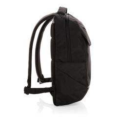 Vue Sac à dos ordinateur 15.6" Swiss Peak Brooke en rPET AWARE™ de couleur noir| Krokrodeal