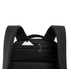 Vue Sac à dos ordinateur 15.6" Swiss Peak Brooke en rPET AWARE™ de couleur noir| Krokrodeal
