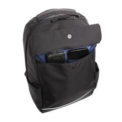 Vue Sac à dos ordinateur 15.6" Swiss Peak Brooke en rPET AWARE™ de couleur noir| Krokrodeal